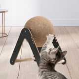 Maxbell Cat Scratcher Toy Interactive Wood Scratcher Pet Toy for Small Animals Bunny S
