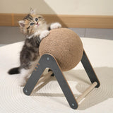 Maxbell Cat Scratcher Toy Interactive Wood Scratcher Pet Toy for Small Animals Bunny S