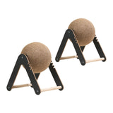 Maxbell Cat Scratcher Toy Interactive Wood Scratcher Pet Toy for Small Animals Bunny S