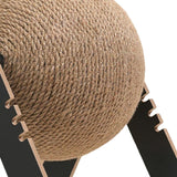 Maxbell Cat Scratcher Toy Interactive Wood Scratcher Pet Toy for Small Animals Bunny M