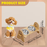 Maxbell Pet Dog Bowls Pet Feeder Pet Dishes Portable Pet Water and Food Feeder Bowls