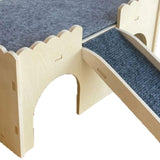 Maxbell Hamster House Sturdy Decor Guinea Pig House for Small Pet Guinea Pig Hamster Plate Thickness 5mm