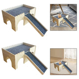 Maxbell Hamster House Sturdy Decor Guinea Pig House for Small Pet Guinea Pig Hamster Plate Thickness 5mm
