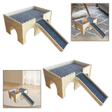 Maxbell Hamster House Sturdy Decor Guinea Pig House for Small Pet Guinea Pig Hamster Plate Thickness 5mm