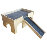 Maxbell Hamster House Sturdy Decor Guinea Pig House for Small Pet Guinea Pig Hamster Plate Thickness 7mm