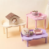Maxbell Hamster Play Platform Sturdy Small Animals Platform for Food Bowl Small Pets Purple