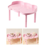 Maxbell Hamster Play Platform Sturdy Small Animals Platform for Food Bowl Small Pets Pink