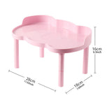Maxbell Hamster Play Platform Sturdy Small Animals Platform for Food Bowl Small Pets Pink