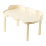 Maxbell Hamster Play Platform Sturdy Small Animals Platform for Food Bowl Small Pets White