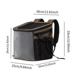 Maxbell Bike Pet Basket Carrier Foldable Bike Front Cat Bag for Small Medium Cat Dog Brown