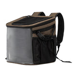 Maxbell Bike Pet Basket Carrier Foldable Bike Front Cat Bag for Small Medium Cat Dog Brown