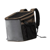 Maxbell Bike Pet Basket Carrier Foldable Bike Front Cat Bag for Small Medium Cat Dog Brown