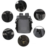 Maxbell Bike Pet Basket Carrier Foldable Bike Front Cat Bag for Small Medium Cat Dog Light Gray