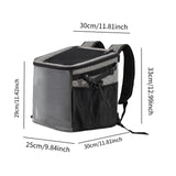 Maxbell Bike Pet Basket Carrier Foldable Bike Front Cat Bag for Small Medium Cat Dog Light Gray