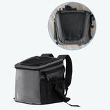 Maxbell Bike Pet Basket Carrier Foldable Bike Front Cat Bag for Small Medium Cat Dog Dark Gray