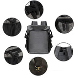 Maxbell Bike Pet Basket Carrier Foldable Bike Front Cat Bag for Small Medium Cat Dog Dark Gray