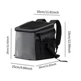 Maxbell Bike Pet Basket Carrier Foldable Bike Front Cat Bag for Small Medium Cat Dog Dark Gray