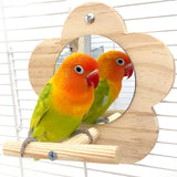 Maxbell Parakeet Wood Swing Versatile Wood Bird Swing Toy for Conures Finches Parrot S