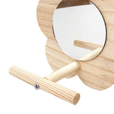 Maxbell Parakeet Wood Swing Versatile Wood Bird Swing Toy for Conures Finches Parrot L