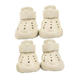 Maxbell 4 Pieces Dog Shoes EVA Anti Slip Dog Boots with Breathable Holes for Outdoor Size 2