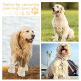 Maxbell 4 Pieces Dog Shoes EVA Anti Slip Dog Boots with Breathable Holes for Outdoor Size 5