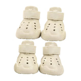 Maxbell 4 Pieces Dog Shoes EVA Anti Slip Dog Boots with Breathable Holes for Outdoor Size 6