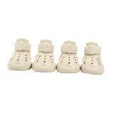 Maxbell 4 Pieces Dog Shoes EVA Anti Slip Dog Boots with Breathable Holes for Outdoor Size 6
