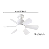 Maxbell Ceiling Fan Light Dimming 30W Low Noise Fan Lamp for Home Study Room Kitchen