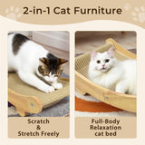 Maxbell Cat Scratcher Bed Wear Resistant for Indoor Cats Multipurpose Scratching Pad