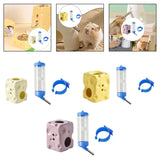 Maxbell Hamster Water Bottle with Ceramic Holder Accessory Smooth Surface Adjustable Beige