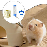 Maxbell Hamster Water Bottle with Ceramic Holder Accessory Smooth Surface Adjustable Beige