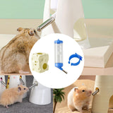 Maxbell Hamster Water Bottle with Ceramic Holder Accessory Smooth Surface Adjustable Beige