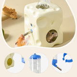 Maxbell Hamster Water Bottle with Ceramic Holder Accessory Smooth Surface Adjustable Beige