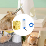 Maxbell Hamster Water Bottle with Ceramic Holder Accessory Smooth Surface Adjustable Yellow