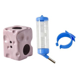 Maxbell Hamster Water Bottle with Ceramic Holder Accessory Smooth Surface Adjustable Purple