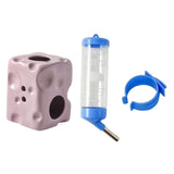 Maxbell Hamster Water Bottle with Ceramic Holder Accessory Smooth Surface Adjustable Purple