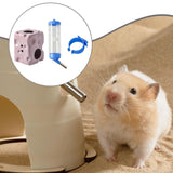 Maxbell Hamster Water Bottle with Ceramic Holder Accessory Smooth Surface Adjustable Purple