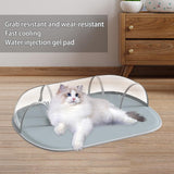 Maxbell Cat Cooling Bed with Tunnel Cushion Pet Toy for Indoor Cats Exercise Hamster