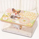 Maxbell Hamster Bath Toilet Cute Shape Sand Container for Hedgehog Ferret Chinchilla M