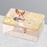 Maxbell Hamster Bath Toilet Cute Shape Sand Container for Hedgehog Ferret Chinchilla M