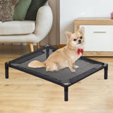 Maxbell Elevated Dog Bed Mesh Portable Pet Cot for Cats for Bedroom Pet Supplies Cat M