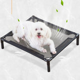Maxbell Elevated Dog Bed Mesh Portable Pet Cot for Cats for Bedroom Pet Supplies Cat L