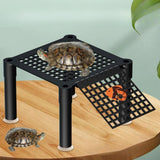 Maxbell Turtle Basking Platform Aquatic Reptile Ramp Dock Unique Stable Resting Area No Connecting Rod