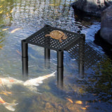 Maxbell Turtle Basking Platform Aquatic Reptile Ramp Dock Unique Stable Resting Area With Connecting Rod