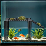 Maxbell Turtle Basking Platform Aquatic Reptile Ramp Dock Unique Stable Resting Area With Connecting Rod