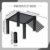 Maxbell Turtle Basking Platform Aquatic Reptile Ramp Dock Unique Stable Resting Area With Connecting Rod