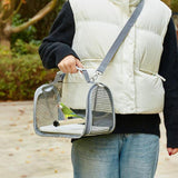 Maxbell Bird Carrier Bag Pet Supplies with Standing Perch for Canary Finches Conures