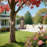 Maxbell Bird Feeders for Outdoors Hanging Decor Birdfeeder for Backyard Outside Yard