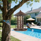 Maxbell Bird Feeders for Outdoors Hanging Decor Birdfeeder for Backyard Outside Yard
