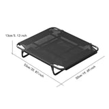 Maxbell Elevated Dog Cat Bed Breathable Elevated Pet Bed for Travel Outdoor Terraces 53cmx50cmx13cm